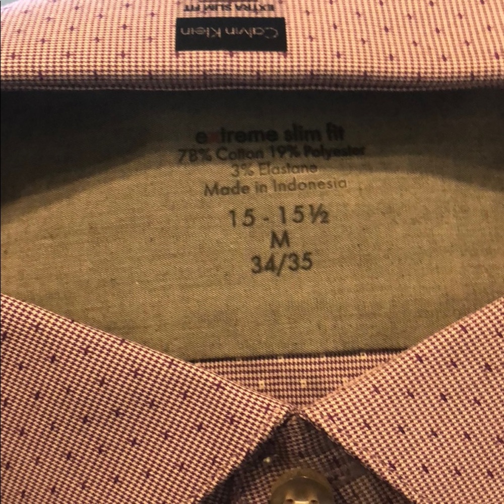 Calvin Klein Slim Fit  LS Dress Shirt